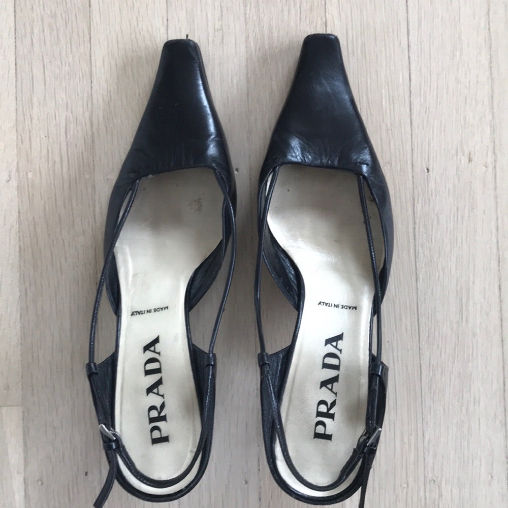 Prada Slingbacks Black size 6.5